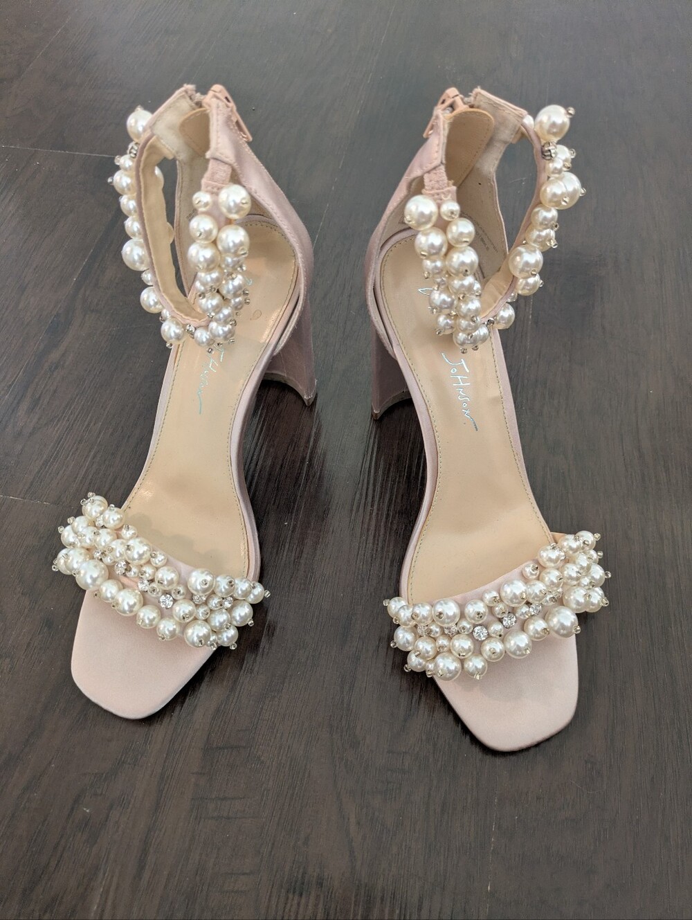 Betsey Johnson SB-Fay Blush High Heels Sz 8